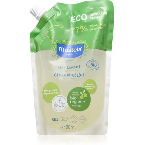 Mustela Bio Cleansing Gel 400mL Refill – image 2