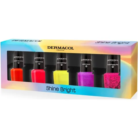 Dermacol Neon Shine Bright nail polish set – image 2