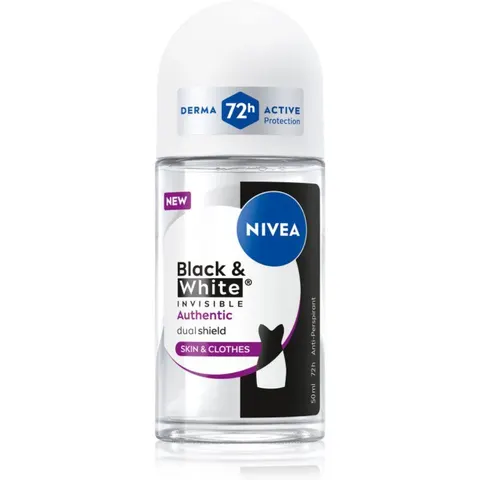 NIVEA Black & White Authentic roll-on antiperspirant 50 ml – image 2