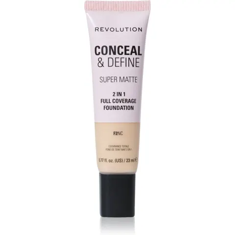 Revolution Conceal & Define mattifying foundation shade F2NC 23 ml – image 2
