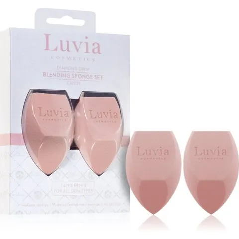 Luvia Cosmetics Diamond Drop Blending Sponge Set multifunctional makeup sponge double colour Candy 2 pc – image 2