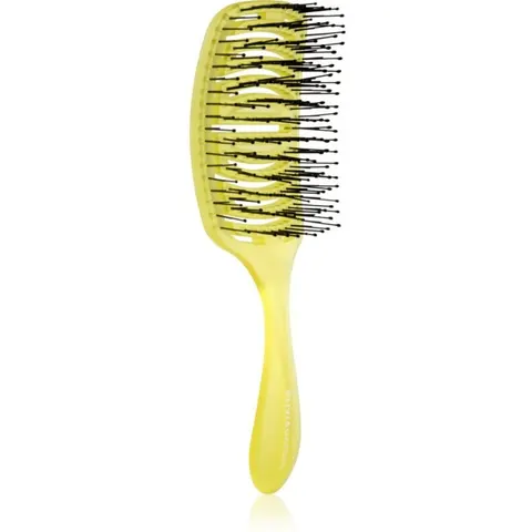 Olivia Garden iDetangle Pride flat brush Yellow 1 pc – image 2