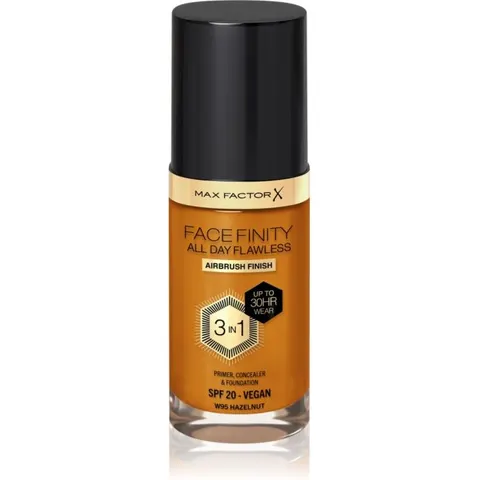 Max Factor Facefinity All Day Flawless long-lasting foundation SPF 20 shade W95 Hazelnut 30 ml – image 2
