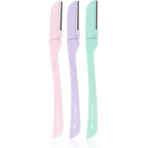 Brushworks Precision Eyebrow Razor Pastel razor for eyebrows – image 2