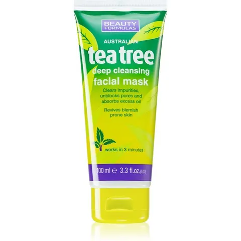 Beauty Formulas Tea Tree deep cleansing mask 100 ml – image 2