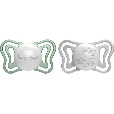 Chicco Physio Light Physio Forma Night dummy 16-36 m Green/Grey 2 pc – image 2