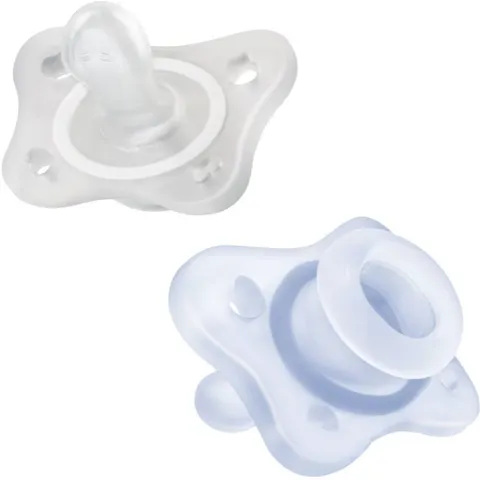 Chicco Physio Forma Mini Soft 0-2m dummy Blue/Transparent 2 pc – image 2
