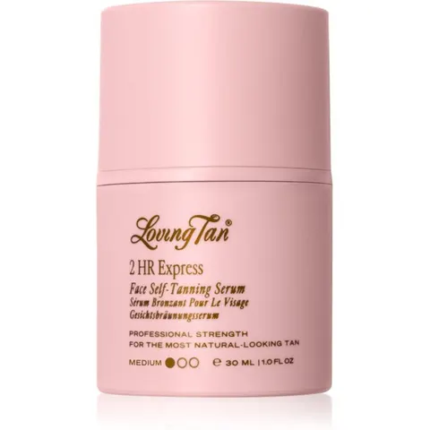 Loving Tan 2 HR Express Face Tanning Serum Medium 30ml – image 2