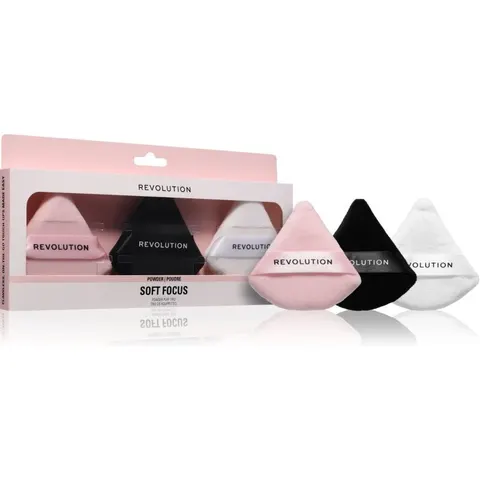 Revolution Soft Focus Powder Puff Trio puff 3 pc – image 2