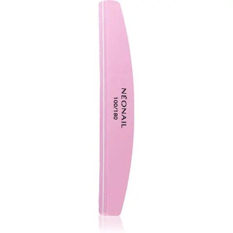 NEONAIL Nail Buffer Curved shine nail buffer type 100/180 Pink 1 pc – image 2