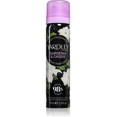 Yardley Body Spray Gardenia & Cassis 75ml – image 2