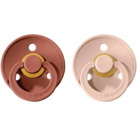 BIBS Colour Pacifier 2 Pack - Woodchuck/Blush – image 3