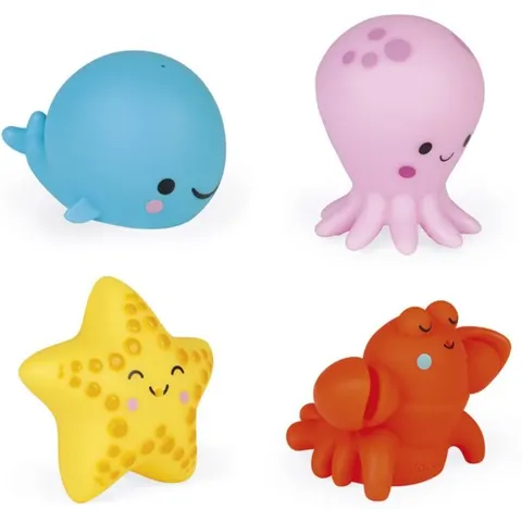 Janod 4 Squirters bath toy 10m+ 4 pc – image 2
