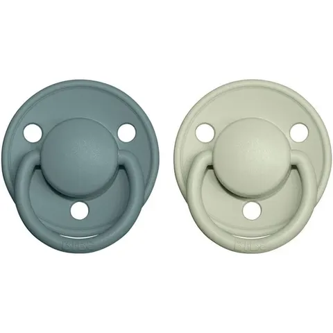 BIBS De Lux Natural Rubber Size 2: 6+ months dummy 2 pc – image 2