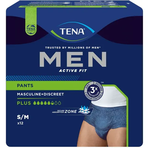 TENA MEN ACTIVE FIT PANTS PLUS S/M 4X12 St – Bild 2