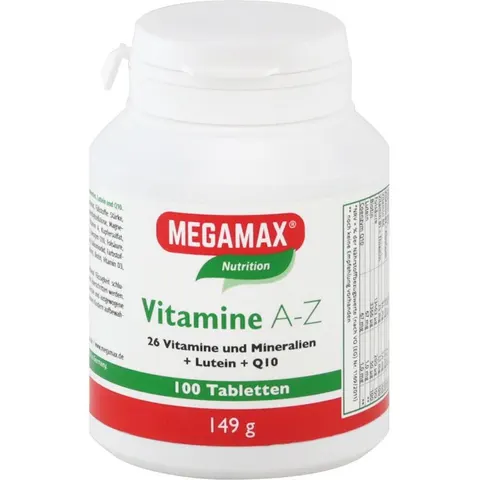 MEGAMAX Vitamine A-Z 100 St Tabletten – Bild 2