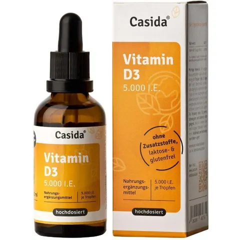 Casida Vitamin D3 Tropfen 5000 I.e. – Bild 2