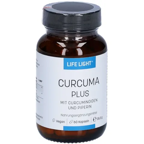 LIFE LIGHT Curcuma + schwarzer Pfeffer Kapseln – Bild 2