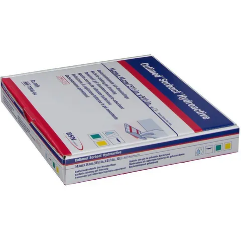 Cutimed Sorbact Hydroactive Kompressen 14x14 cm – Bild 2
