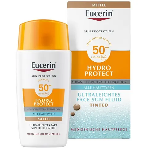 Eucerin Sun Fluid Hydro Protect Face getönt Mittel LSF50+ – Bild 2