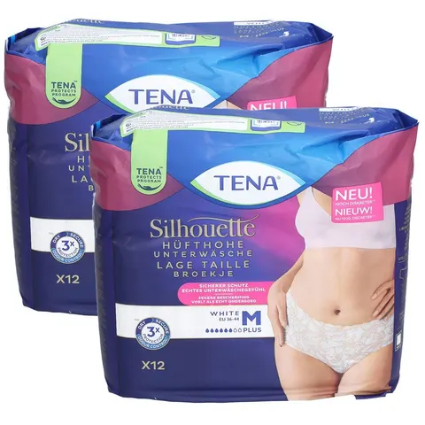 TENA Silhouette WHITE M 2X12 St – Bild 2