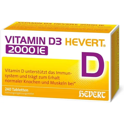 Vitamin D3 Hevert 2000 I.E. Tabletten – Bild 2