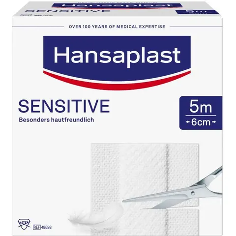 Hansaplast Sensitive Pflaster 6 cmx5 m Rolle – Bild 2
