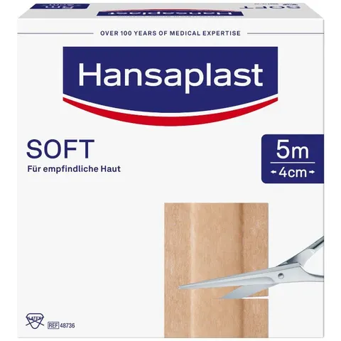 Hansaplast Soft Pflaster 5mx4cm Rolle – Bild 2