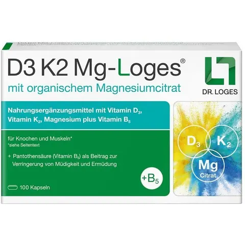 D3 K2 Mg-Loges 100 St Kapseln – Bild 3