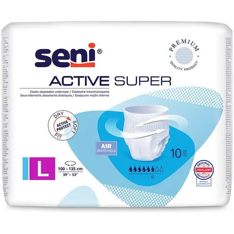 Seni Active Inkontinenzpants super L 10 St – Bild 2