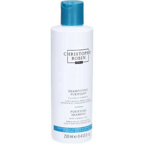 250ml Christophe Robin Purifying Shampoo with Thermal Mud – Bild 3