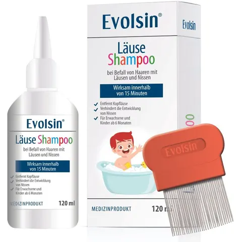 Evolsin Läuseshampoo mit Läusekamm – Bild 2