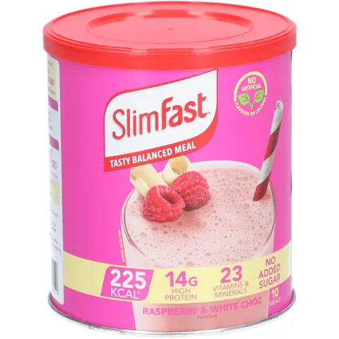 Slim Fast Pulver Himbeere+weiße Schokolade – Bild 3