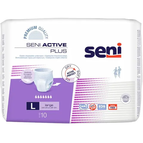 SENI Active Plus Inkontinenzslip Einm.large 10 St – Bild 2