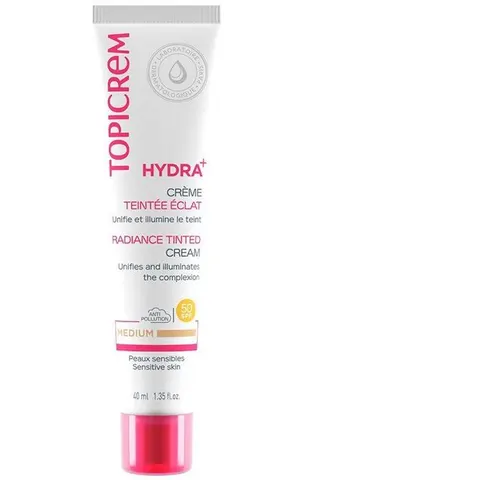 Topicrem Hydra+ Getinte Cr Eclat Medium 40ml Nf 40 ml Creme – Bild 2