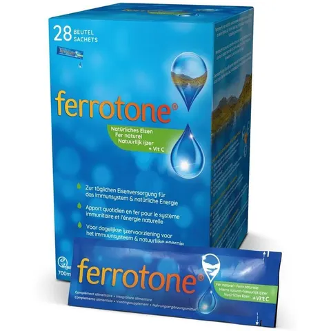 Ferrotone Natürliches Eisen Plus Vitam.c Apfel Btl – Bild 2