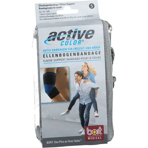 Bort Activecolor Ellenbogenbandage S schwarz – Bild 2