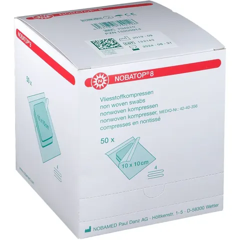Nobatop 8 Kompressen 10x10 cm steril – Bild 2