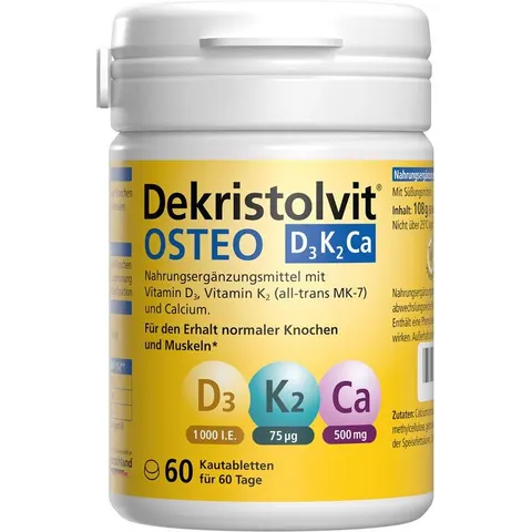 Dekristolvit Osteo D3K2 Ca Kautabletten 60 St – Bild 2