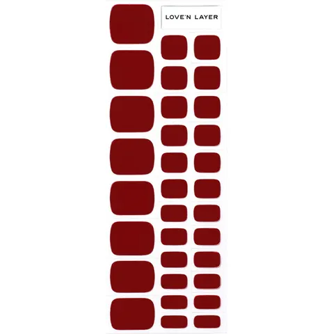 Love'n Layer Solid Toe Layers Burgundy Red – Röd – Bild 2