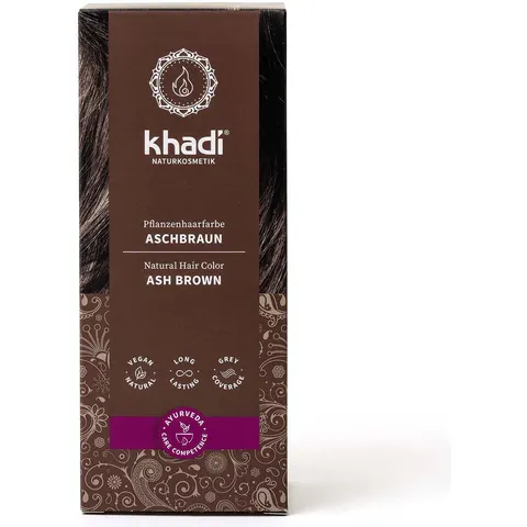100g khadi Pflanzenhaarfarbe Aschbraun – Bild 2