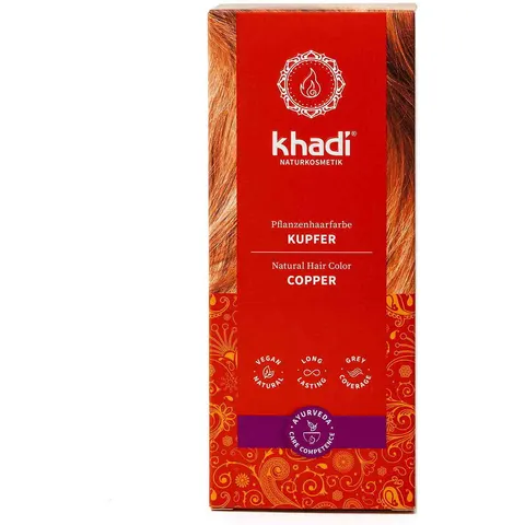 100g khadi Pflanzenhaarfarbe Kupfer – Bild 2