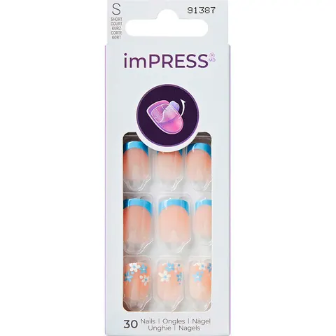 Kiss imPRESS Nails Snooze – Blå – Bild 2