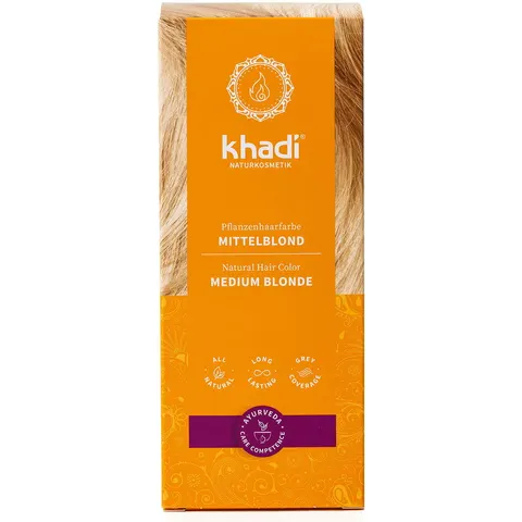 100g khadi Pflanzenhaarfarbe Mittelblond – Bild 2