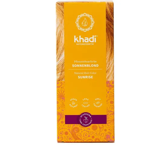 100g khadi Pflanzenhaarfarbe Sonnenblond – Bild 2