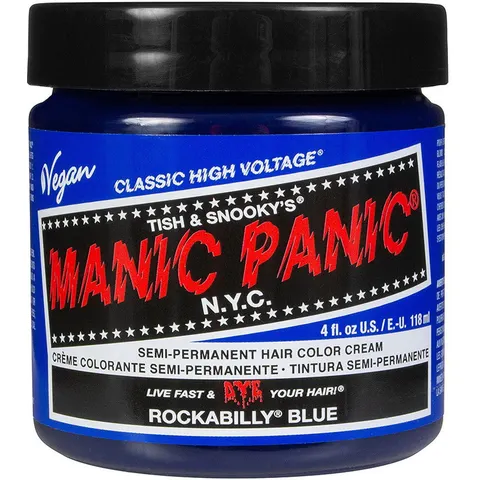 118ml Manic Panic Classic High Voltage Rockabilly Blue – Blå 118 – Bild 2