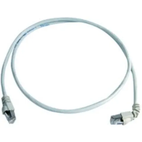 Telegärtner Patchkabel, Kat.6A (tief), S/FTP, 0,5 m, grau – Bild 2