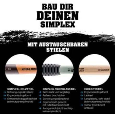 Halder Schonhammerkopf SIMPLEX 80mm Superplastik (3207.080) – Bild 2