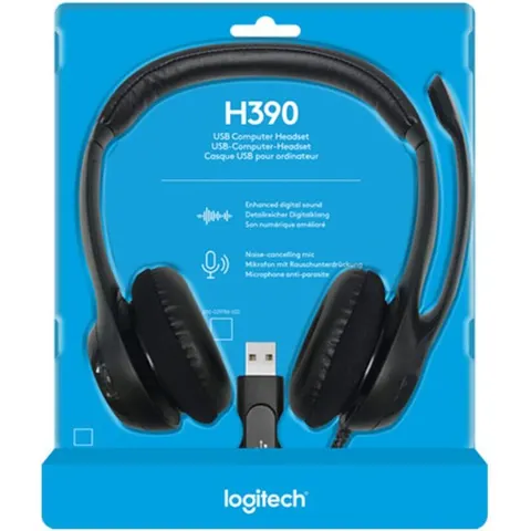 Logitech Headset H390 USB black – Bild 2