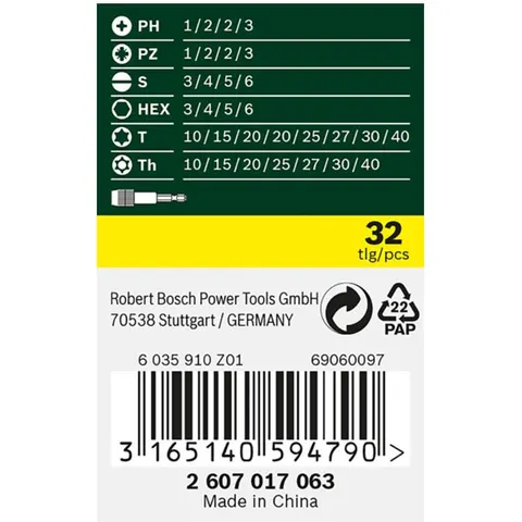 BOSCH Bit-Set 32-teilig – 2607017063 – Bild 3